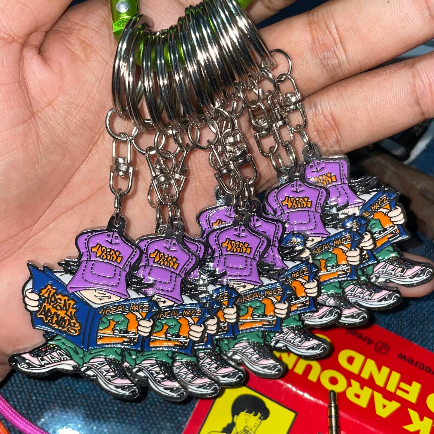 Keychain " 4Real Nerd Zine "